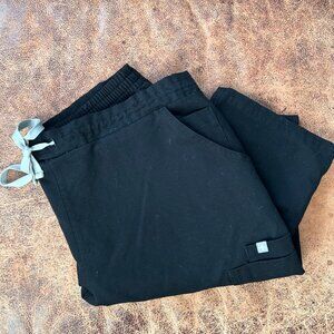 FIGS Yola Skinny Scrub Pant  - Size L/T - Black